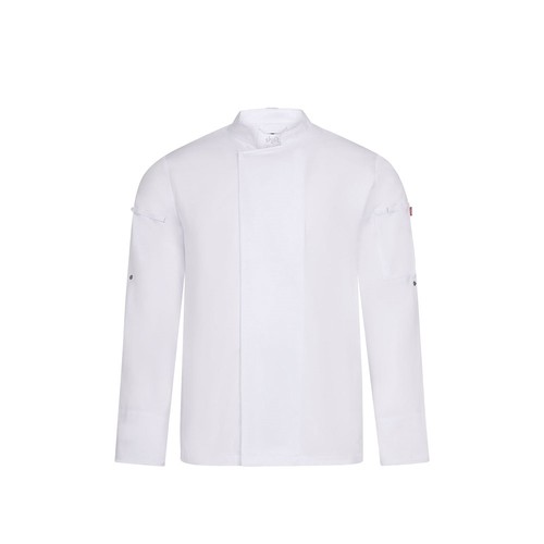 VL AGNI. Chaqueta de cocina unisex (190 g/m²) fabricada con algodón (35 %) y poliéster reciclado (65 %)