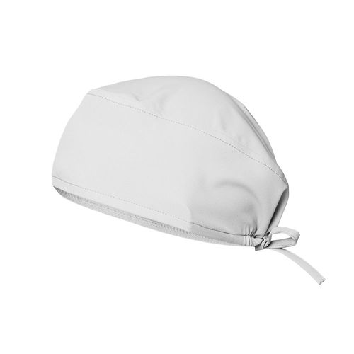 white VL SAGA. Gorro sanitario (140 g/m²) fabricado con microfibra 100 %