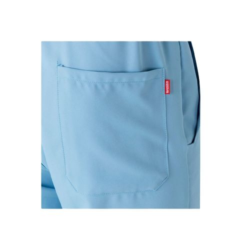 azul / blanco pastel VL FREYR. Pantalones (140 g/m²) fabricados con microfibra 100 %