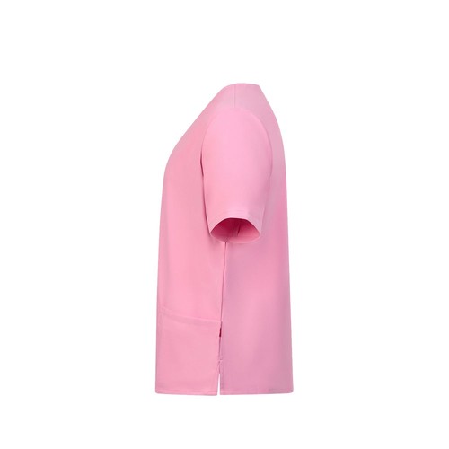 pink VL FLORA. Túnica de manga corta (140 g/m²) fabricada con microfibra 100 %