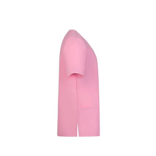 pink VL FLORA. Túnica de manga corta (140 g/m²) fabricada con microfibra 100 %