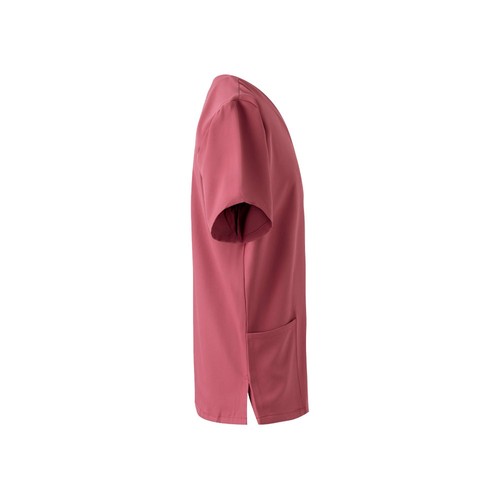 rosa pastel VL FLORA. Túnica de manga corta (140 g/m²) fabricada con microfibra 100 %