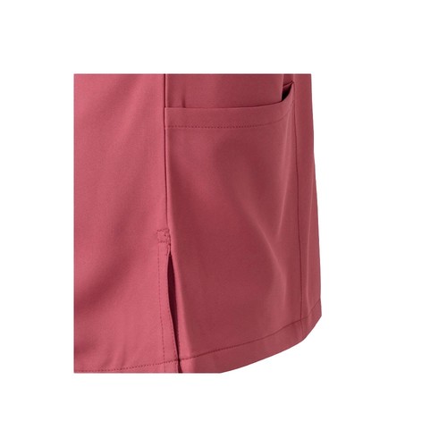 rosa pastel VL FLORA. Túnica de manga corta (140 g/m²) fabricada con microfibra 100 %