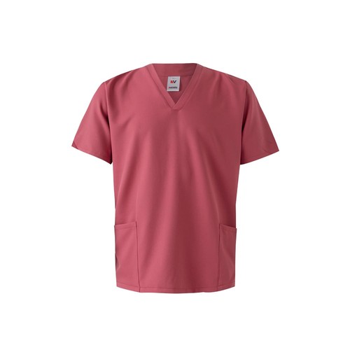 rosa pastel VL FLORA. Túnica de manga corta (140 g/m²) fabricada con microfibra 100 %