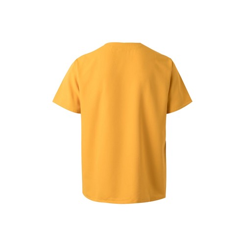 yellow VL FLORA. Túnica de manga corta (140 g/m²) fabricada con microfibra 100 %