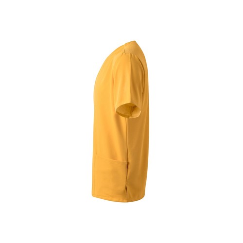 yellow VL FLORA. Túnica de manga corta (140 g/m²) fabricada con microfibra 100 %