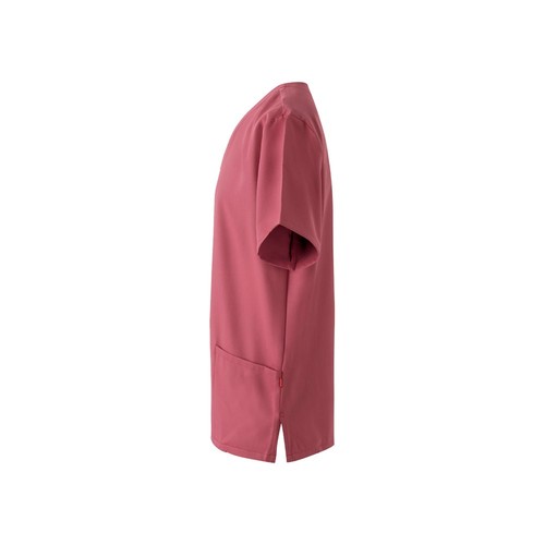 rosa pastel VL FLORA. Túnica de manga corta (140 g/m²) fabricada con microfibra 100 %