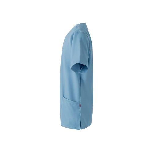 azul / blanco pastel VL FLORA. Túnica de manga corta (140 g/m²) fabricada con microfibra 100 %