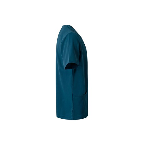 azul petróleo VL FLORA. Túnica de manga corta (140 g/m²) fabricada con microfibra 100 %