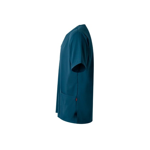 azul petróleo VL FLORA. Túnica de manga corta (140 g/m²) fabricada con microfibra 100 %