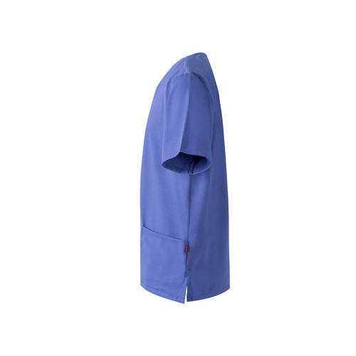 blue VL FLORA. Túnica de manga corta (140 g/m²) fabricada con microfibra 100 %