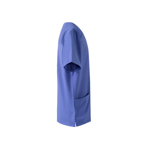 blue VL FLORA. Túnica de manga corta (140 g/m²) fabricada con microfibra 100 %
