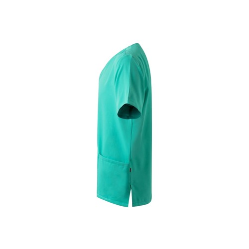 verde menta VL FLORA. Túnica de manga corta (140 g/m²) fabricada con microfibra 100 %