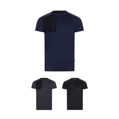 VL RHEA. Camiseta técnica tipo gofre (110 g/m²), fabricada con poliéster 100 % reciclado