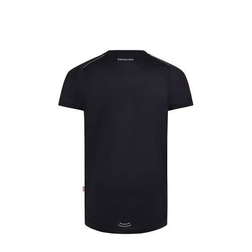 black VL RHEA. Camiseta técnica tipo gofre (110 g/m²), fabricada con poliéster 100 % reciclado