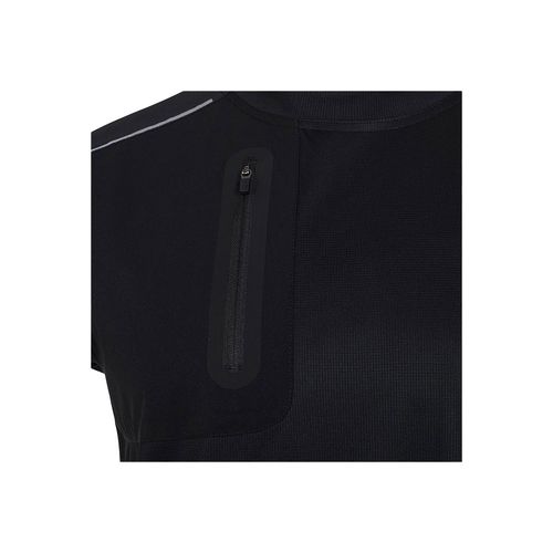 black VL RHEA. Camiseta técnica tipo gofre (110 g/m²), fabricada con poliéster 100 % reciclado