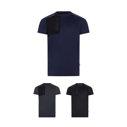 VL RHEA. Camiseta técnica tipo gofre (110 g/m²), fabricada con poliéster 100 % reciclado