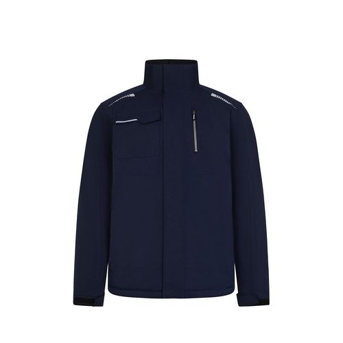 azul marino VL NYX. Chaqueta acolchada (180 g/m²), fabricada con poliéster reciclado (50 %) y poliéster (50 %)