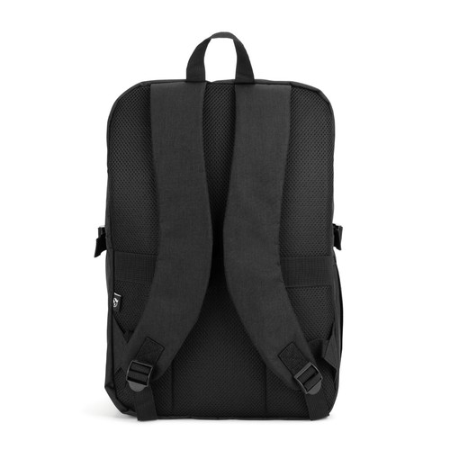 UDINE. Mochila con un compartimento de apertura completa en poliéster reciclado 300D de alta densidad de 16