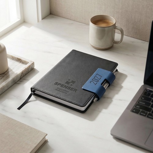 gray SPENSER A5. Agenda A5 con tapa dura de PU