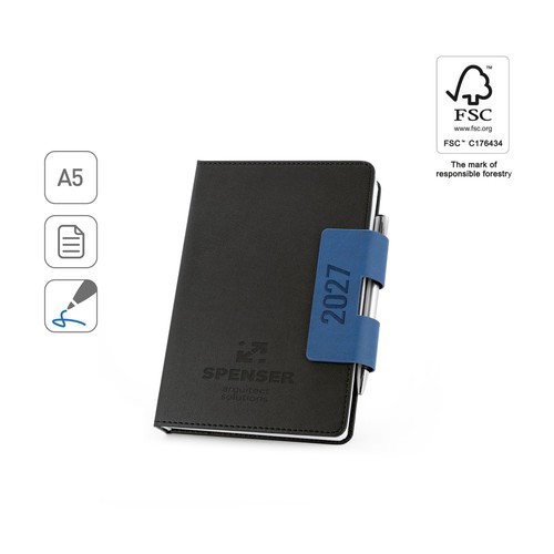 SPENSER A5. AGENDA A5 CON TAPA DURA DE PU