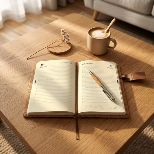 natural CAMUS A5. Agenda A5 de corcho