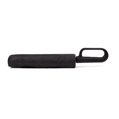 black CAMILLE. Paraguas grande (27 pulgadas) fabricado en pongee 190T