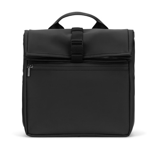black AZORES COOLER. Bolsa térmica enrollable de PU con aislamiento de PEVA (7 l)