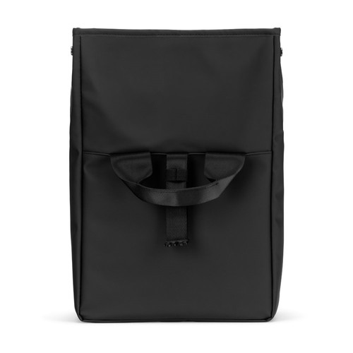 black AZORES COOLER. Bolsa térmica enrollable de PU con aislamiento de PEVA (7 l)