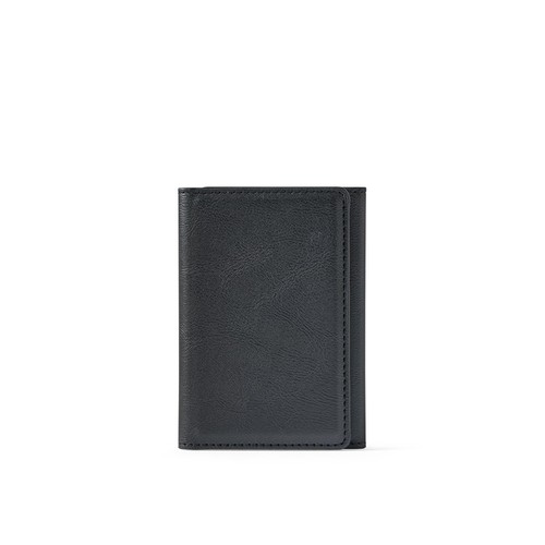 black HARALD. Cartera magnética de PU de gran capacidad con bloqueo RFID