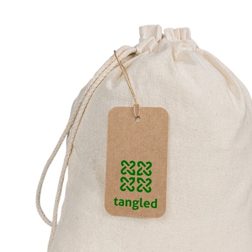 natural LABEL RECTANGULAR. Etiqueta fabricada con papel 100 % reciclado (700 g/m²) de forma rectangular
