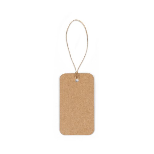natural LABEL RECTANGULAR. Etiqueta fabricada con papel 100 % reciclado (700 g/m²) de forma rectangular