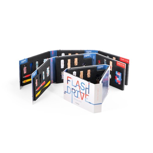 FLASH DRIVE SHOWCASE. Présentoir de clés USB, RIONDET SERIPUB, EYBENS