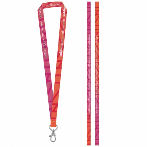 BRIGHTON S. Muestra impresa de SET Lanyard SUBLIMATION Long II (20 mm) con mosquetón de 20 mm, Merchandising, artículos personalizados para tu promoción de marca