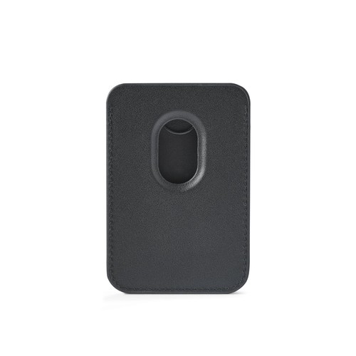 black CONNOR. Tarjetero magnético de PU que se acopla fácilmente a la parte trasera del móvil, con bloqueo RFID