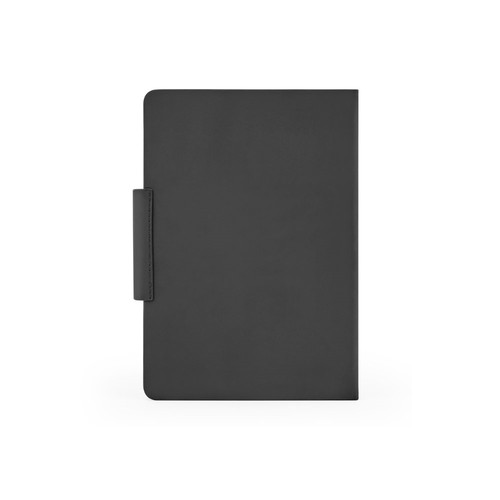 black GARRETT. Set compuesto por 1 bolígrafo y 1 bloc de notas, fabricados en PU y acero inoxidable