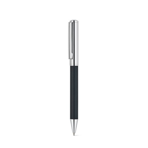 black GARRETT. Set compuesto por 1 bolígrafo y 1 bloc de notas, fabricados en PU y acero inoxidable