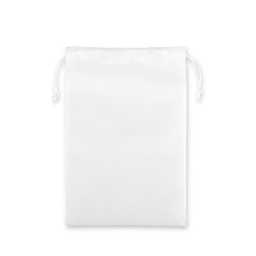 white GIFT BAG L. Bolsa tipo mochila grande de tejido no tejido (60 g/m²)