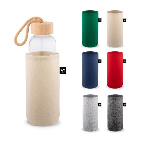 STOREY. FUNDA DE FIELTRO RECICLADO (100% RPET), IDEAL PARA BOTELLAS