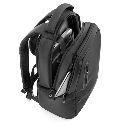 black BOSTON SOLID. Mochila para portátil de 17