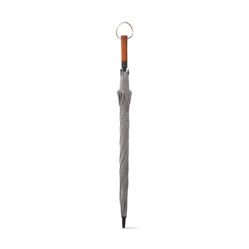 gray MATEO. Paraguas grande (30 pulgadas) fabricado en pongee