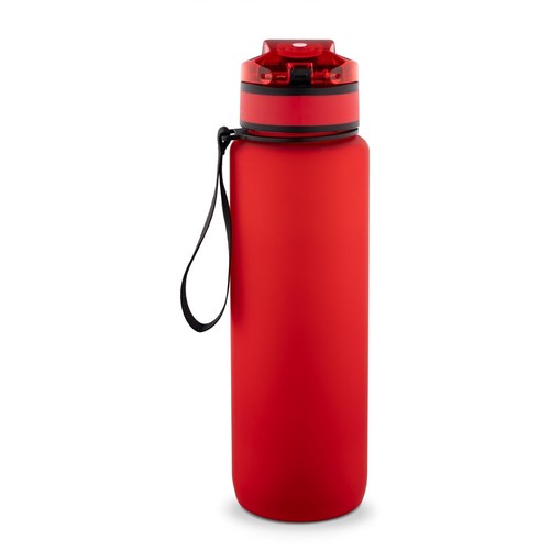 red ERIKSSON. Botella fabricada en PET reciclado (100 % rPET), con citas motivadoras y horarios para animarte a beber agua y mantenerte hidratado durante todo el día
