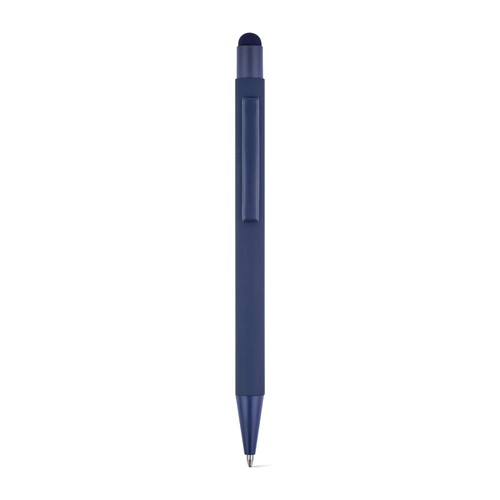 blue CLINT MATE. Bolígrafo de diseño moderno fabricado en aluminio reciclado (100 % rAL), con acabado mate