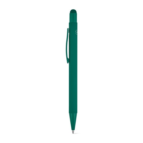 verde oscuro CLINT MATE. Bolígrafo de diseño moderno fabricado en aluminio reciclado (100 % rAL), con acabado mate