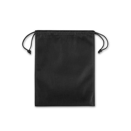 black GIFT BAG M. Bolsa tipo mochila mediana de tejido no tejido (60 g/m²)