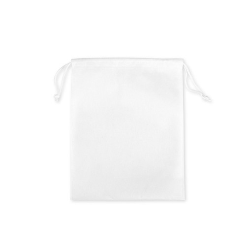 white GIFT BAG M. Bolsa tipo mochila mediana de tejido no tejido (60 g/m²)