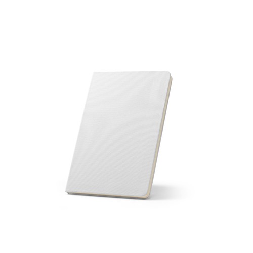 white ANNE SUB A6. Bloc de notas A6 con tapa dura, ideal para impresión por sublimación