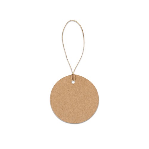 natural LABEL ROUND. Etiqueta fabricada con papel 100 % reciclado (700 g/m²) de forma circular