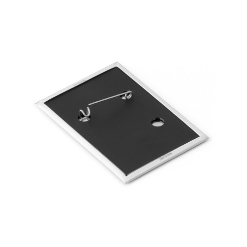 black Button PIN 13. Pin rectangular vertical con pin