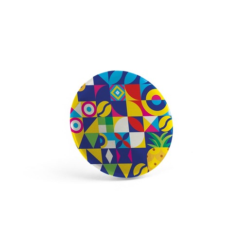 black Button PIN 7. Pin redondo con imán